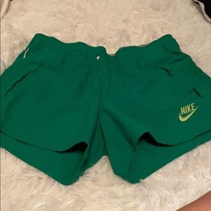 Women’s green Nike shorts